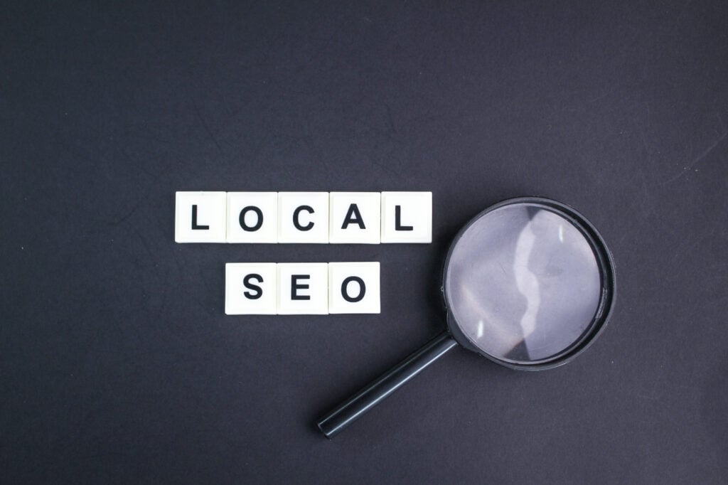 Infographic: 5 local SEO strategies for dentists - Google Business Profile, local keywords, reviews, citations, and local content