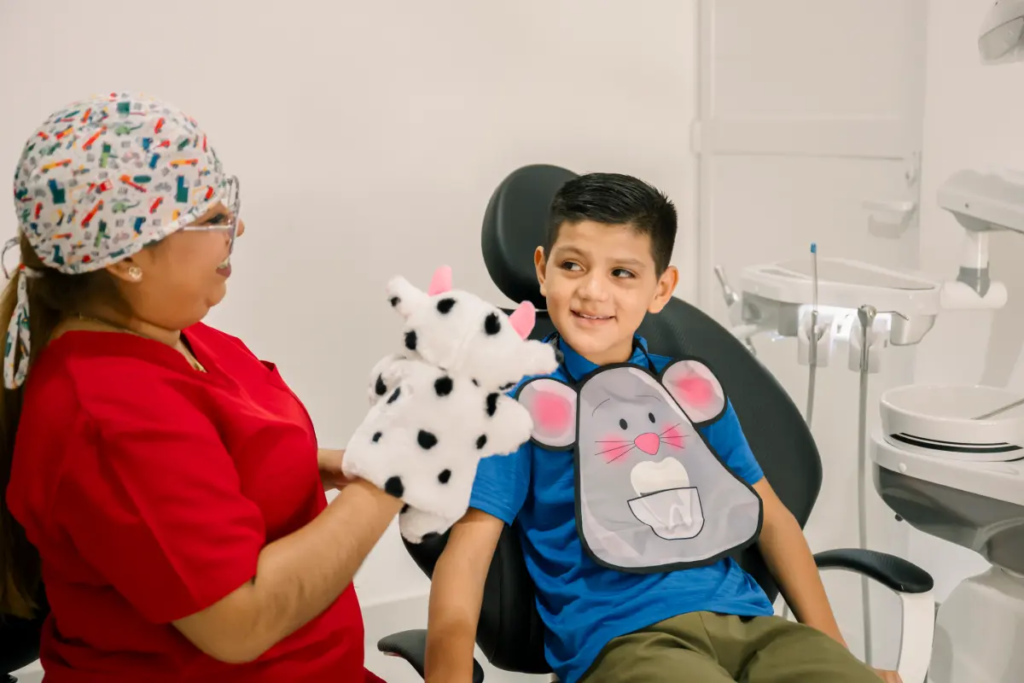 SEO for pediatric dentists leads to happy patients receiving dental care.