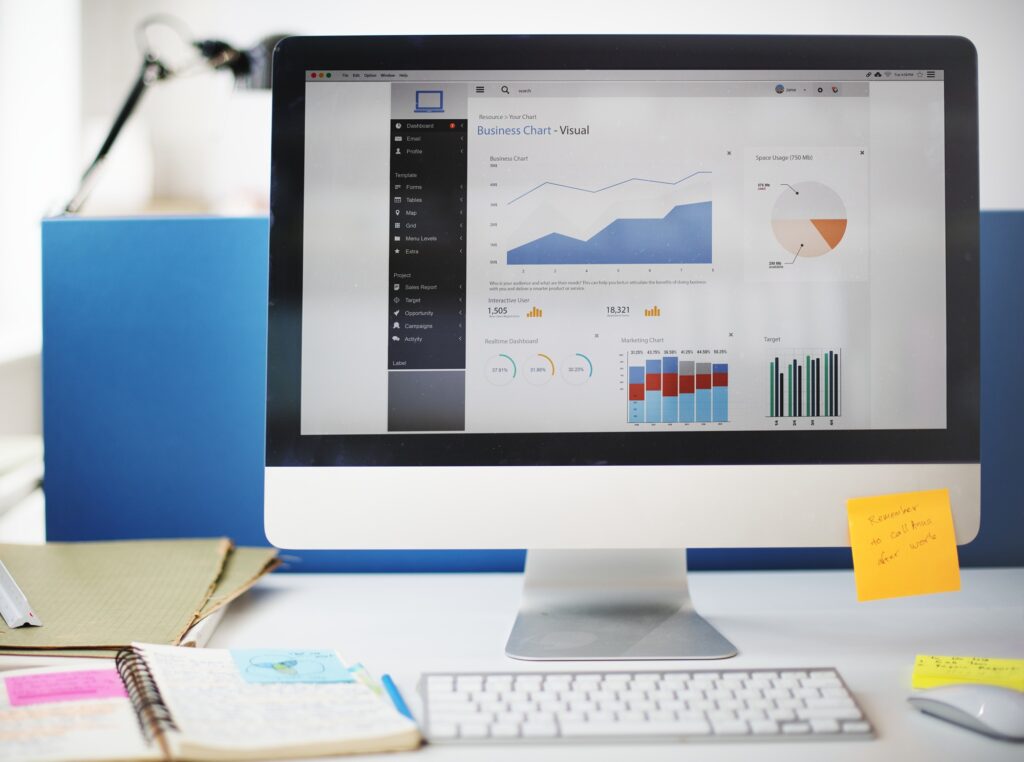 Content marketing dashboard for dental practice showing blog traffic growth, keyword rankings, and organic patient acquisition metrics